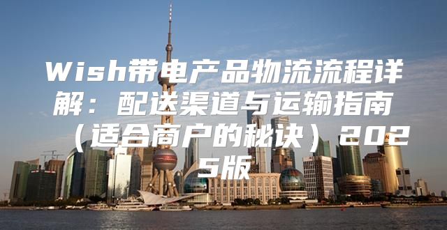 Wish带电产品物流流程详解：配送渠道与运输指南适合商户的秘诀2025版