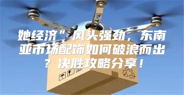 她经济”风头强劲，东南亚市场配饰如何破浪而出？决胜攻略分享！
