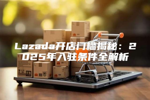 Lazada开店门槛揭秘：2025年入驻条件全解析