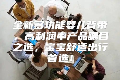 全新多功能婴儿背带，高利润率产品瞩目之选，宝宝舒适出行首选！