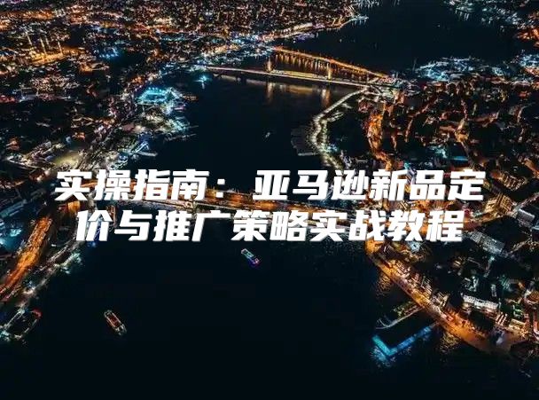 实操指南：亚马逊新品定价与推广策略实战教程