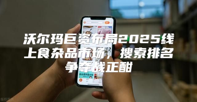 沃尔玛巨资布局2025线上食杂品市场，搜索排名争夺战正酣