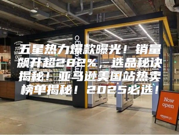 五星热力爆款曝光！销量飙升超282%，选品秘诀揭秘！亚马逊美国站热卖榜单揭秘！2025必选！