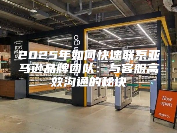 2025年如何快速联系亚马逊品牌团队：与客服高效沟通的秘诀