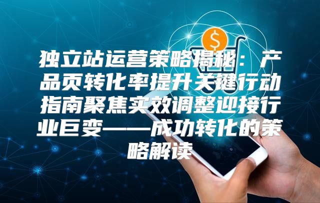 独立站运营策略揭秘：产品页转化率提升关键行动指南聚焦实效调整迎接行业巨变——成功转化的策略解读