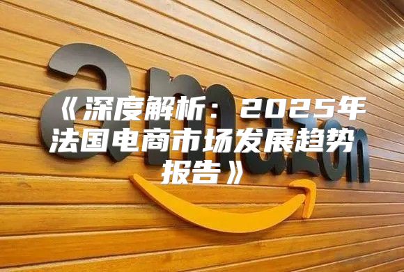 深度解析：2025年法国电商市场发展趋势报告