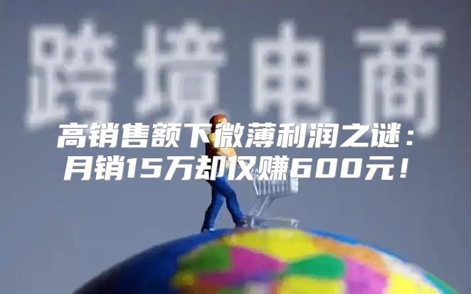 高销售额下微薄利润之谜：月销15万却仅赚600元！