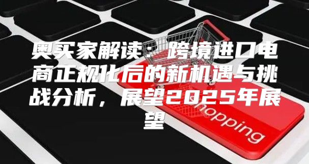 奥买家解读：跨境进口电商正规化后的新机遇与挑战分析，展望2025年展望