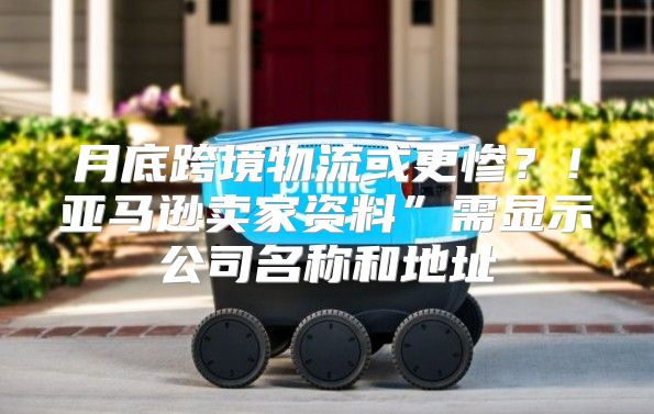 月底跨境物流或更惨？！亚马逊卖家资料”需显示公司名称和地址