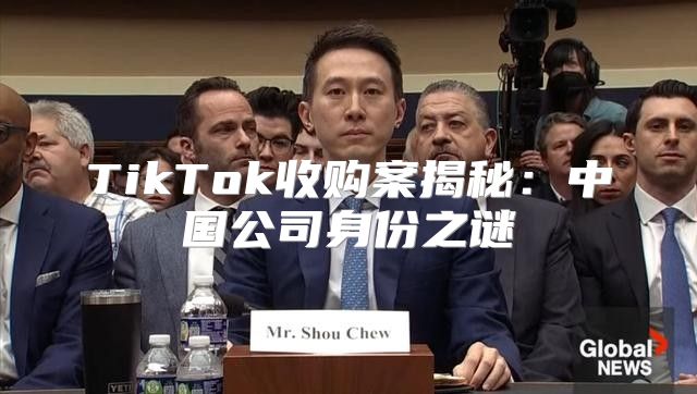 TikTok收购案揭秘：中国公司身份之谜