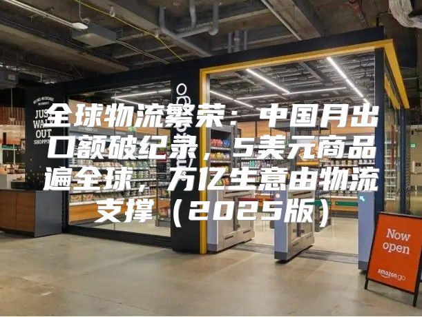 全球物流繁荣：中国月出口额破纪录，5美元商品遍全球，万亿生意由物流支撑2025版