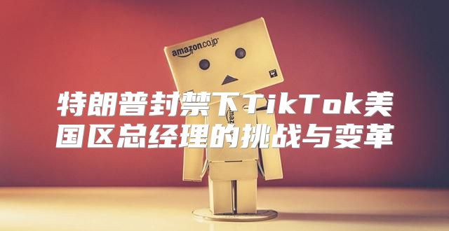 特朗普封禁下TikTok美国区总经理的挑战与变革
