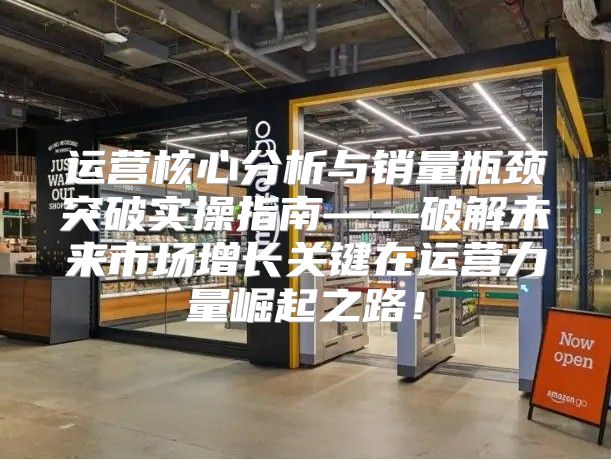 运营核心分析与销量瓶颈突破实操指南——破解未来市场增长关键在运营力量崛起之路！