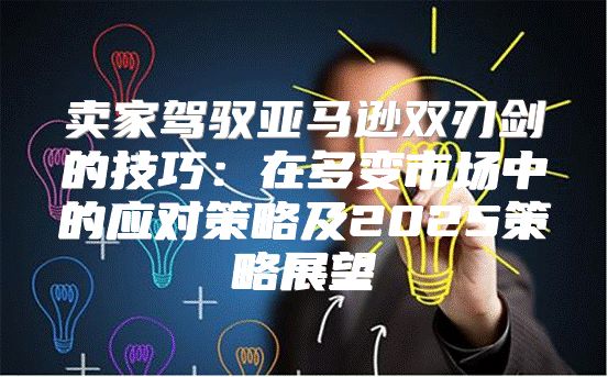 卖家驾驭亚马逊双刃剑的技巧：在多变市场中的应对策略及2025策略展望