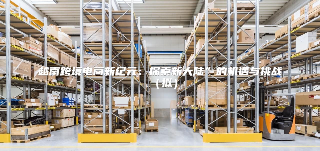 越南跨境电商新纪元：探索新大陆”的机遇与挑战拟