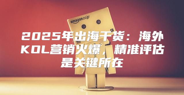 2025年出海干货：海外KOL营销火爆，精准评估是关键所在