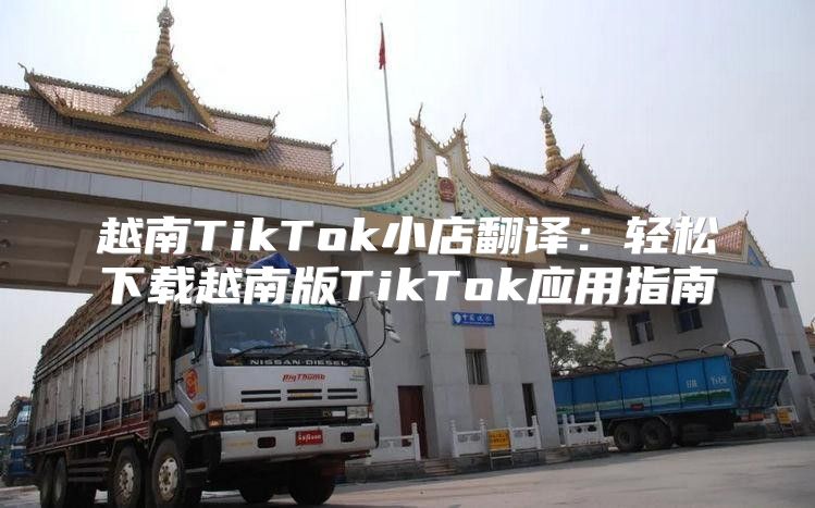 越南TikTok小店翻译：轻松下载越南版TikTok应用指南