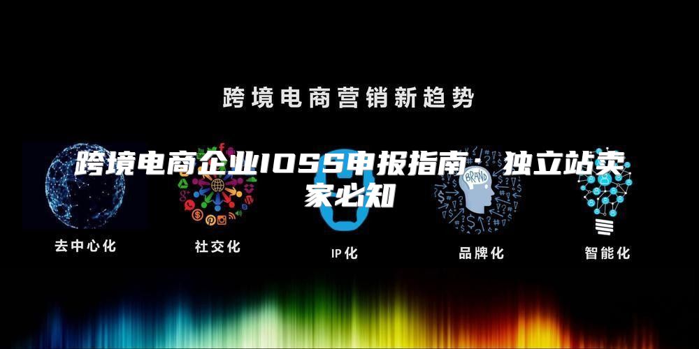跨境电商企业IOSS申报指南：独立站卖家必知