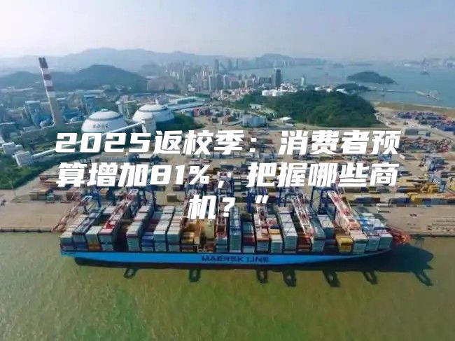 2025返校季：消费者预算增加81%，把握哪些商机？”