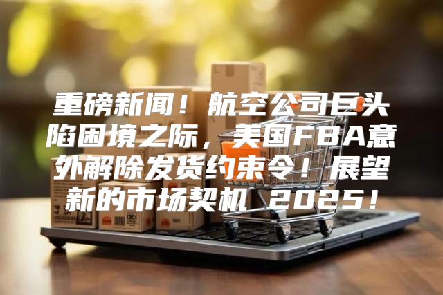 重磅新闻！航空公司巨头陷困境之际，美国FBA意外解除发货约束令！展望新的市场契机 2025！