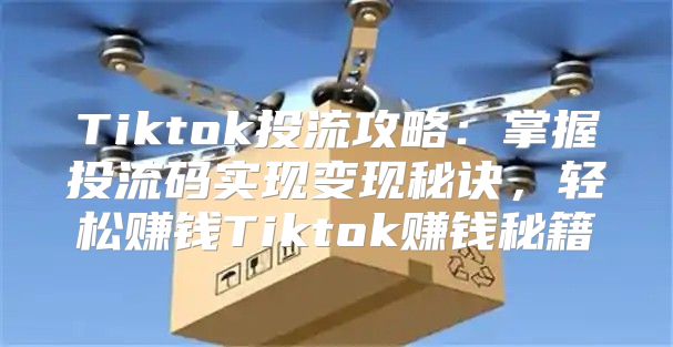Tiktok投流攻略：掌握投流码实现变现秘诀，轻松赚钱Tiktok赚钱秘籍