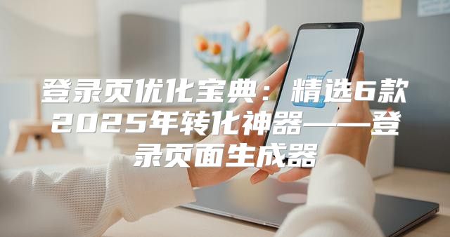 登录页优化宝典：精选6款2025年转化神器——登录页面生成器