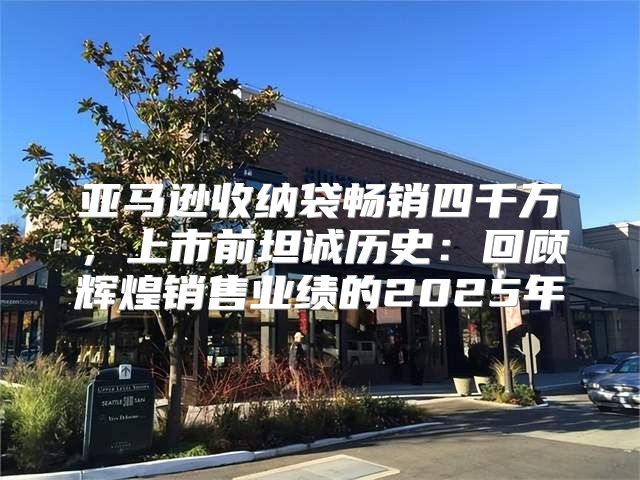 亚马逊收纳袋畅销四千万，上市前坦诚历史：回顾辉煌销售业绩的2025年