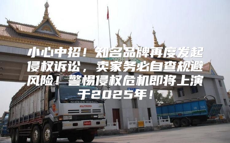 小心中招！知名品牌再度发起侵权诉讼，卖家务必自查规避风险！警惕侵权危机即将上演于2025年！