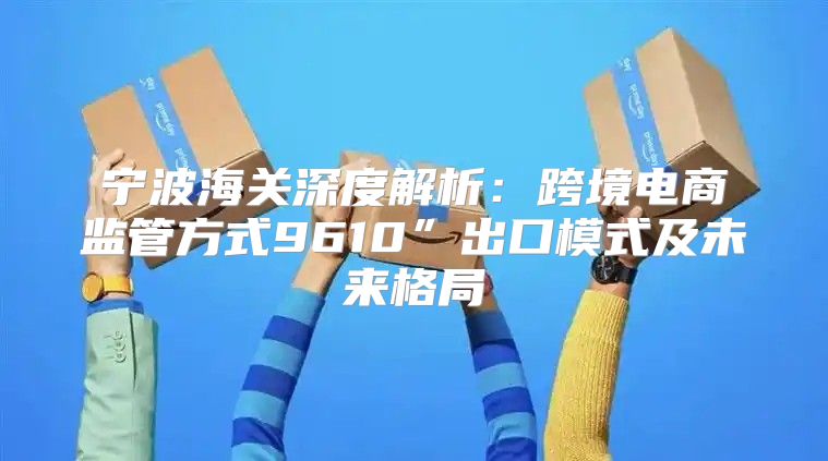宁波海关深度解析：跨境电商监管方式9610”出口模式及未来格局