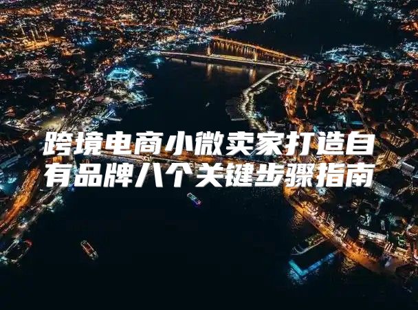 跨境电商小微卖家打造自有品牌八个关键步骤指南