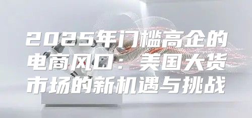 2025年门槛高企的电商风口：美国大货市场的新机遇与挑战