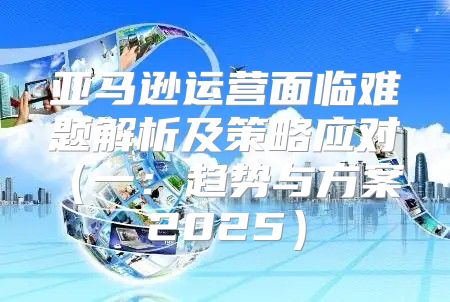 亚马逊运营面临难题解析及策略应对一：趋势与方案 2025