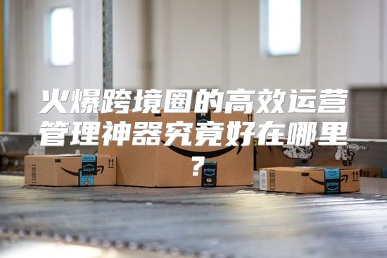 火爆跨境圈的高效运营管理神器究竟好在哪里？