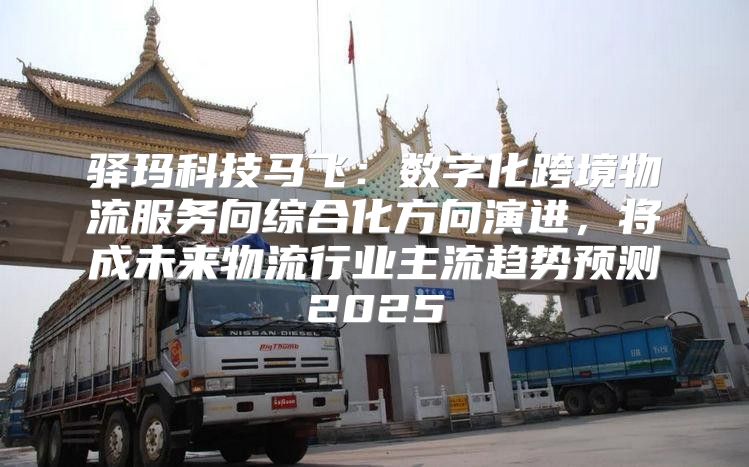 驿玛科技马飞：数字化跨境物流服务向综合化方向演进，将成未来物流行业主流趋势预测2025