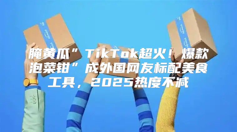 腌黄瓜”TikTok超火！爆款泡菜钳”成外国网友标配美食工具，2025热度不减