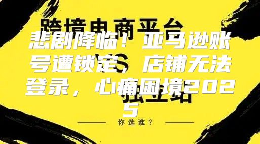 悲剧降临！亚马逊账号遭锁定，店铺无法登录，心痛困境2025