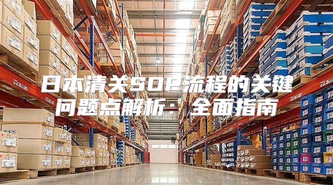 日本清关SOP流程的关键问题点解析：全面指南