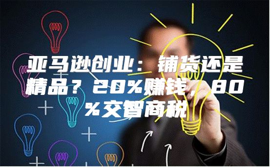 亚马逊创业：铺货还是精品？20%赚钱，80%交智商税