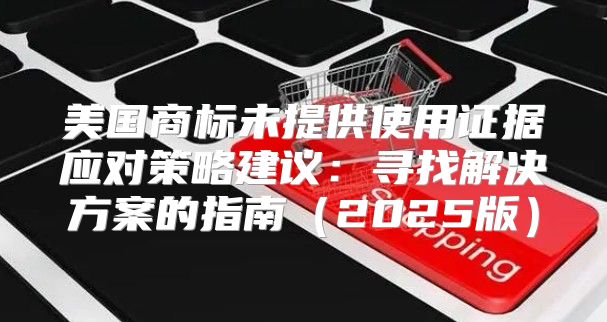 美国商标未提供使用证据应对策略建议：寻找解决方案的指南2025版