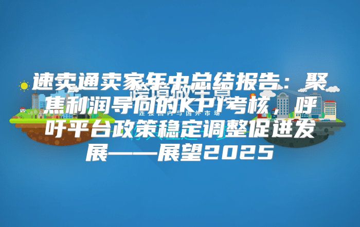 速卖通卖家年中总结报告：聚焦利润导向的KPI考核，呼吁平台政策稳定调整促进发展——展望2025