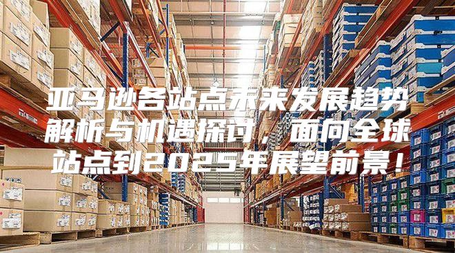亚马逊各站点未来发展趋势解析与机遇探讨，面向全球站点到2025年展望前景！