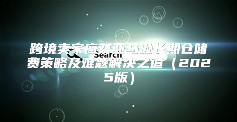 跨境卖家应对亚马逊长期仓储费策略及难题解决之道2025版