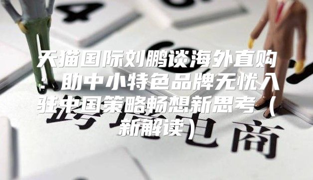 天猫国际刘鹏谈海外直购：助中小特色品牌无忧入驻中国策略畅想新思考新解读