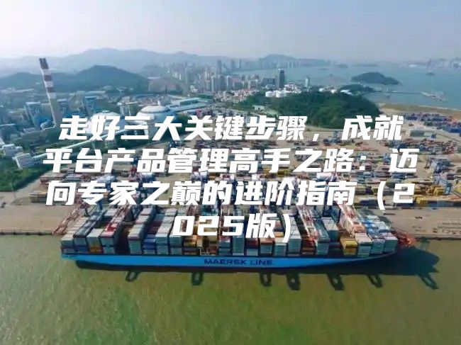 走好三大关键步骤，成就平台产品管理高手之路：迈向专家之巅的进阶指南2025版