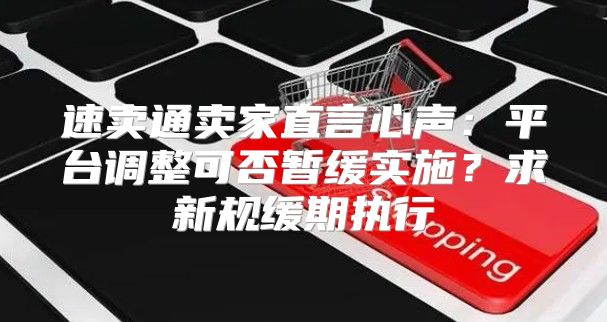 速卖通卖家直言心声：平台调整可否暂缓实施？求新规缓期执行