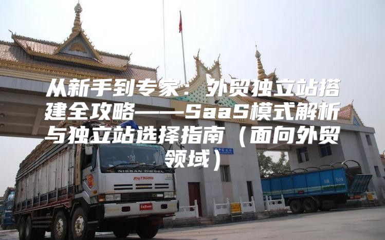 从新手到专家：外贸独立站搭建全攻略——SaaS模式解析与独立站选择指南面向外贸领域
