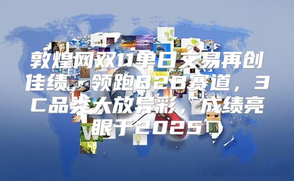 敦煌网双11单日交易再创佳绩，领跑B2B赛道，3C品类大放异彩，成绩亮眼于2025