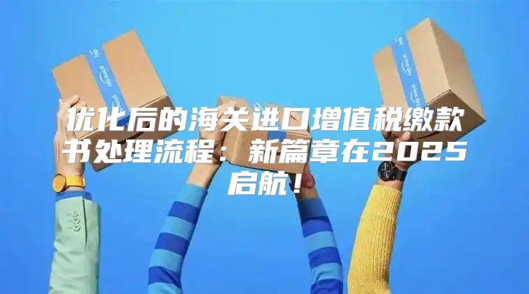优化后的海关进口增值税缴款书处理流程：新篇章在2025启航！
