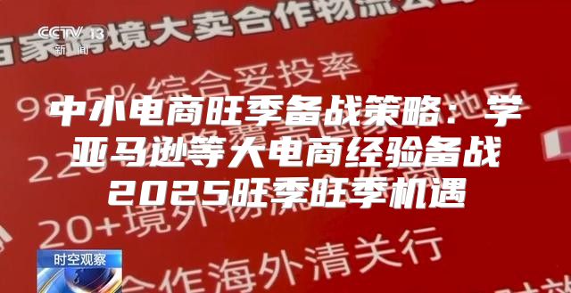 中小电商旺季备战策略：学亚马逊等大电商经验备战2025旺季旺季机遇