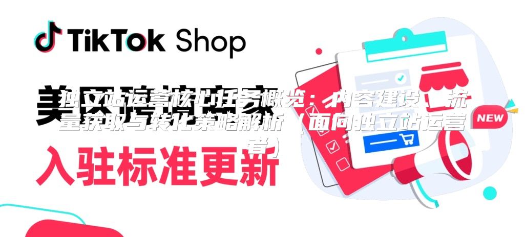 独立站运营核心任务概览：内容建设、流量获取与转化策略解析面向独立站运营者